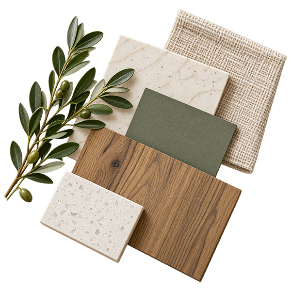 Thoughtful material selections representing purposeful home design