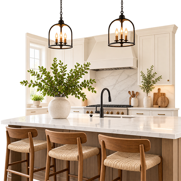 Refined renovated kitchen representing modern living